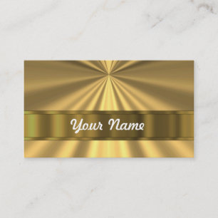 Tittar metalliskt guld visitkort