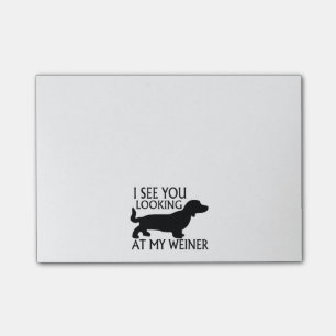 Tittar min Weiner Post-it Block