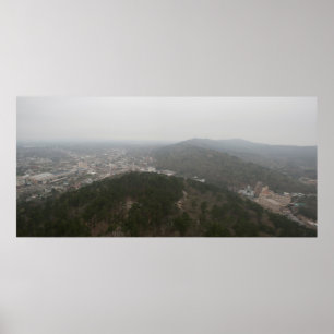 Tittar mot Väster Mountain, Hett Vår, AR Poster