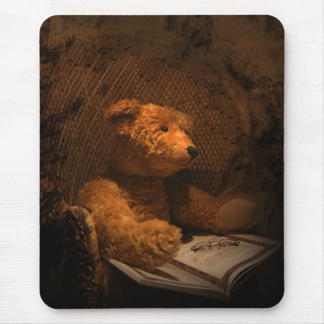 Tittar nalleMousepad gammala fotograferar Musmatta (Framsidan)