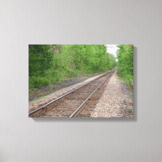 Tittar ned spåren canvastryck