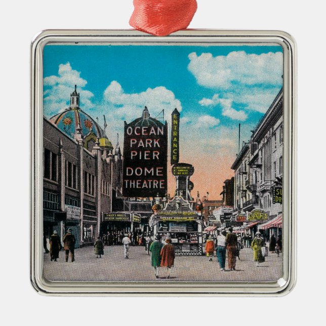 Tittar norr på hav beklär, hav parkerar julgransprydnad metall (Framsidan)