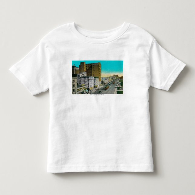 Tittar östligt för hav aveny, Long Beach Tee Shirt (Framsida)