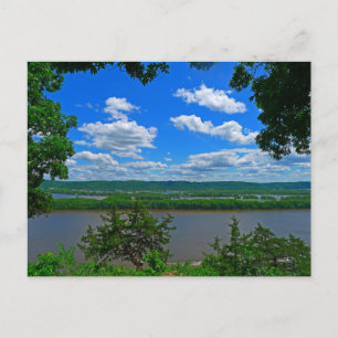 Tittar över Mighty Mississippi Vykort
