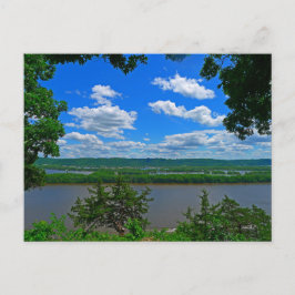 Tittar över Mighty Mississippi Vykort
