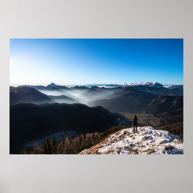 Tittar över nya horisonter poster (Framsidan)