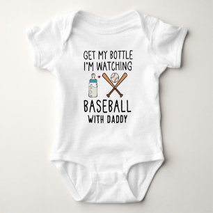 Tittar på baseboll med pappa   Rolig baseboll T Shirt