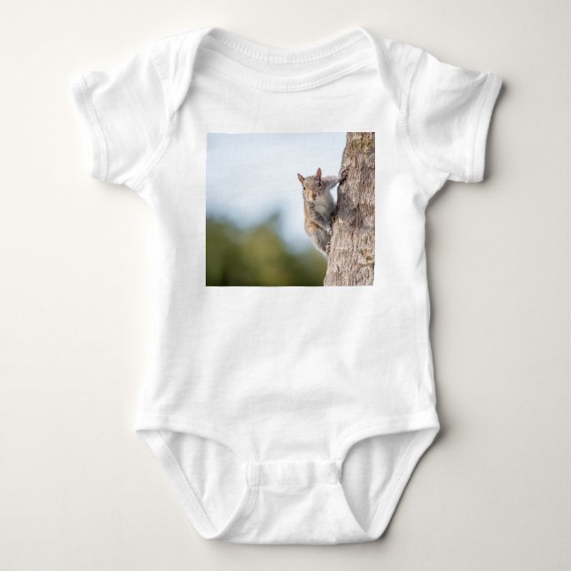 Tittar på dig! Squirrel Baby Bodykostym T-shirt (Framsida)