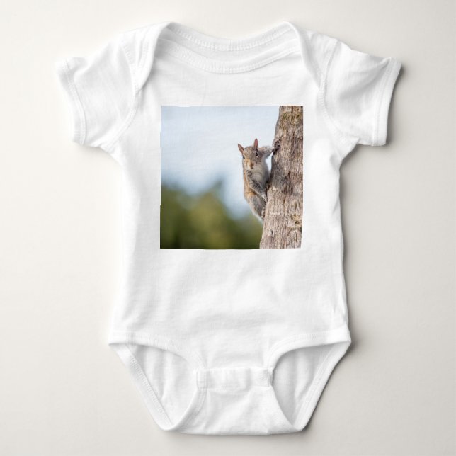 Tittar på dig! Squirrel Baby Bodykostym Tee (Framsida)