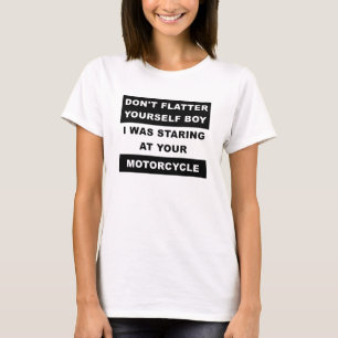 Tittar på din roliga motorcykel T-shirt