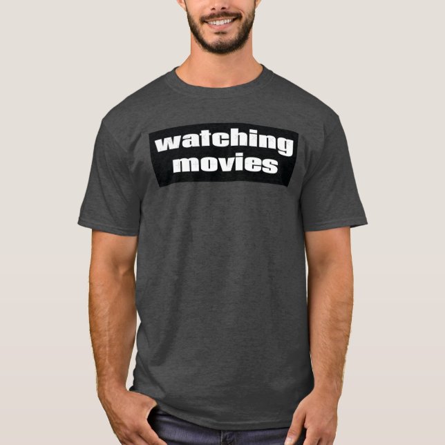 Tittar på filmer kompis t shirt (Framsida)