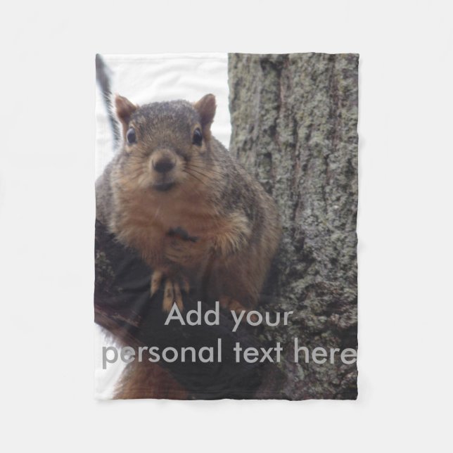 Tittar på filten fleecefilt (Framsidan)