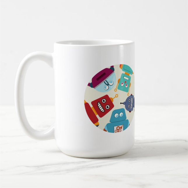 tittar robotar kaffemugg (Vänster)