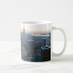 Tittar södra från bästa av stenen New York City Kaffemugg