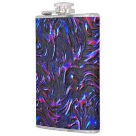 Tittar som blått och rosa texturerat på väggen fickplunta