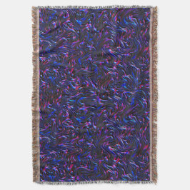 Tittar som blått och rosa texturerat på väggen filt