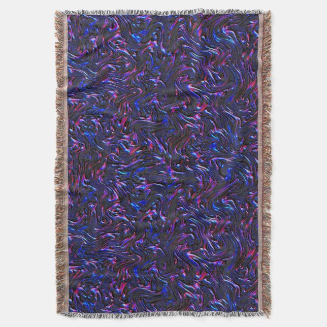 Tittar som blått och rosa texturerat på väggen filt (Framsidan Vertikal)