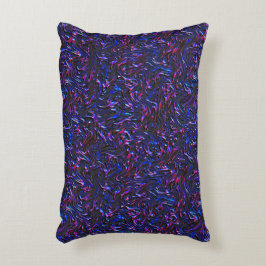 Tittar som blått och rosa texturerat på väggen prydnadskudde