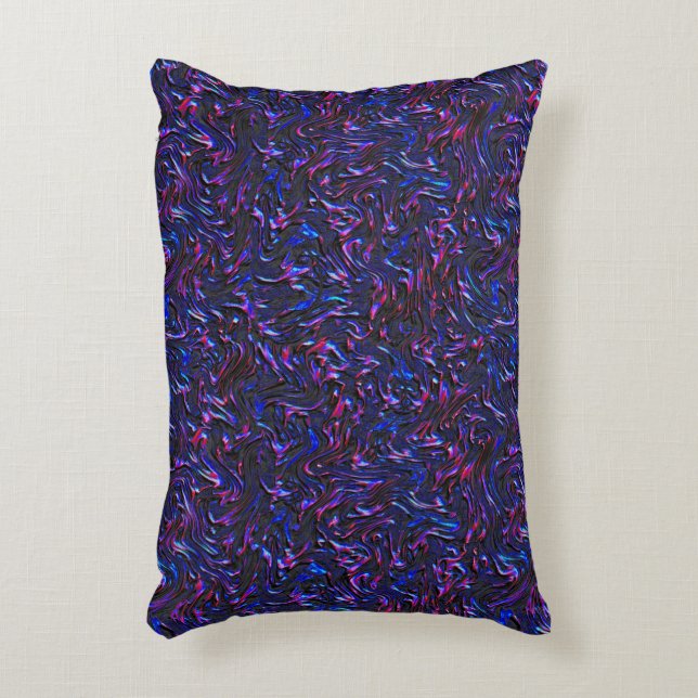 Tittar som blått och rosa texturerat på väggen prydnadskudde (Framsidan(Vertikal))