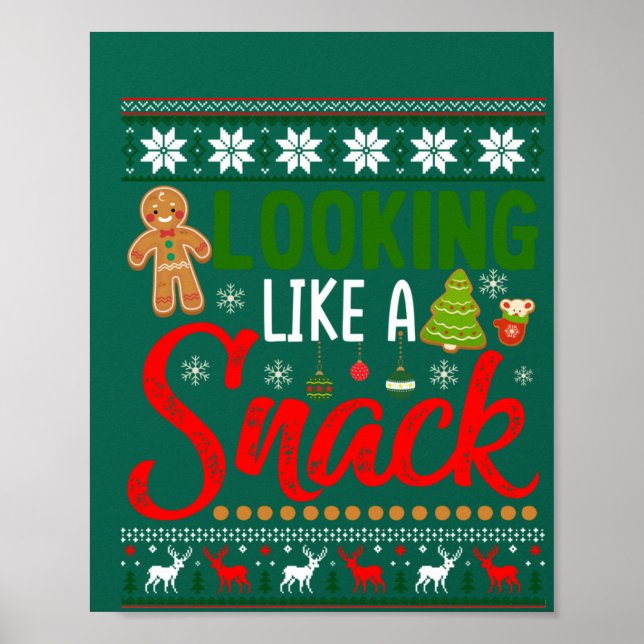 Tittar som en fin julkaka, ugly poster (Framsidan)