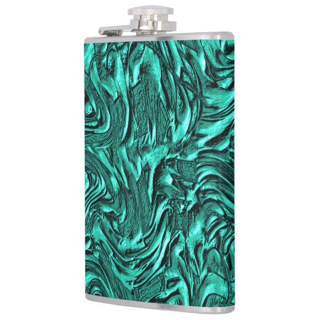 Tittar som en grönt som texturerats av en vägg fickplunta (Vänster)