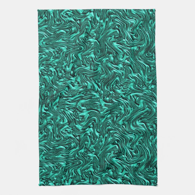 Tittar som en grönt som texturerats av en vägg kökshandduk (Vertikal)