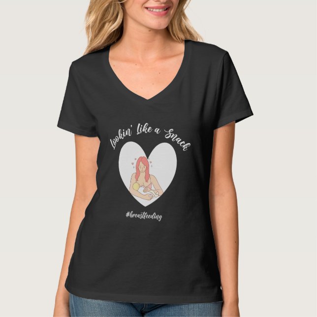 Tittar som en Snack- amning 3 T Shirt (Framsida)