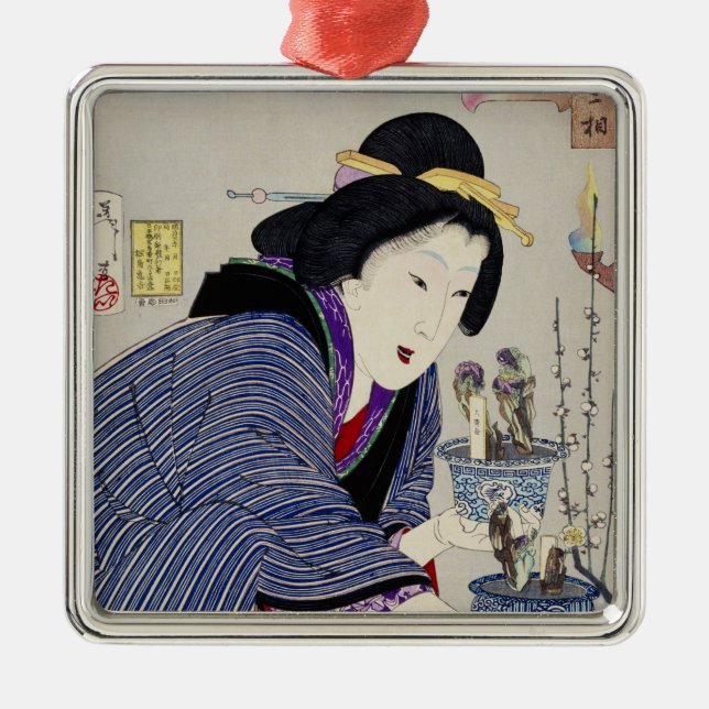 Tittar som, om hon önskar att ändra: Det Julgransprydnad Metall (Framsidan)