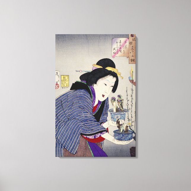 Tittar som om hon vill ändra sig: Utseende Canvastryck (Framsida)