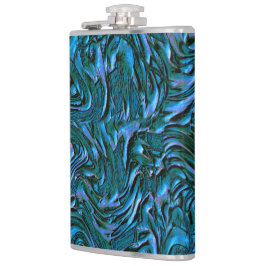 Tittar som royal- eller kadeblått som texturerats fickplunta