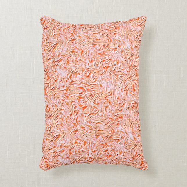 Tittar som texturerad av vägg, lax färg prydnadskudde (Framsidan(Vertikal))