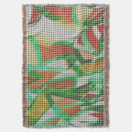 Tittar som vävt basket över ett foto av gräs filt