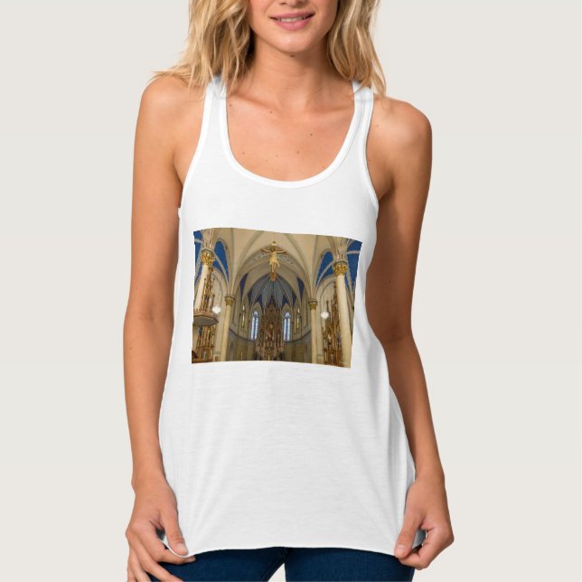 Tittar St Peter Altar-Tanktopet Linne Med Racerback (Framsida)