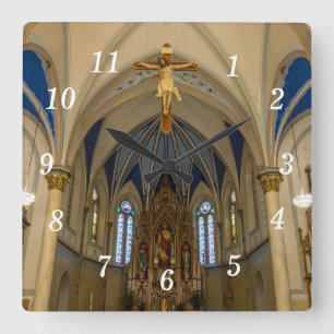Tittar St Peter Altar Wall Clock Fyrkantig Klocka