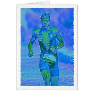 Tittar starkt hälsningskort