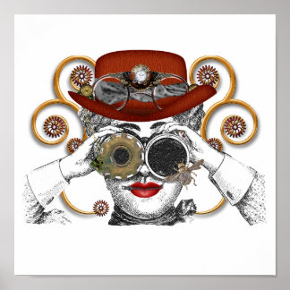tittar steampunk kille poster