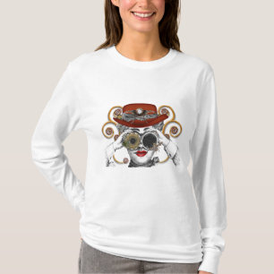 tittar steampunk kille tee shirt