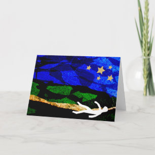Tittar stjärnor Notecard Kort