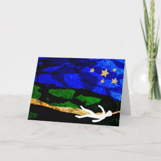 Tittar stjärnor Notecard Kort