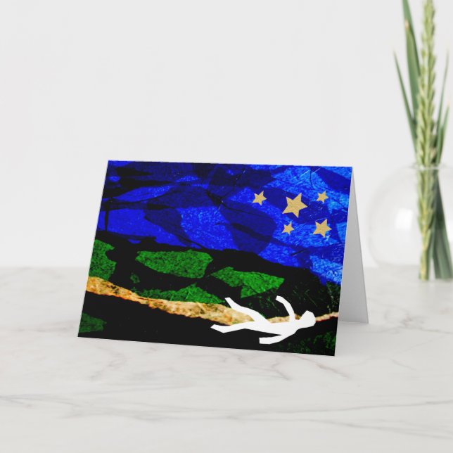 Tittar stjärnor Notecard Kort (Framsida)