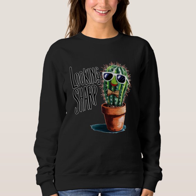Tittar Superskojet Cactus Succulent Graph för vass T Shirt (Framsida)