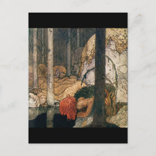 Tittar till Bassäng Vykort