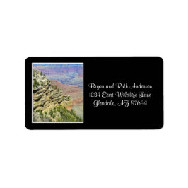 Tittar till Grand Canyon Adressetikett