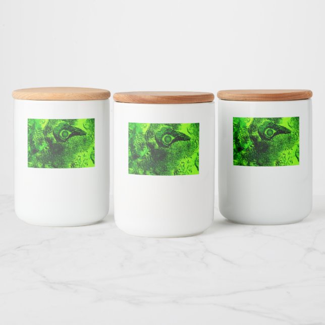 tittar till grönt mat etiketter (Flaskor)