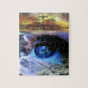 Tittar Unto Jesus 11x14 fotopussel