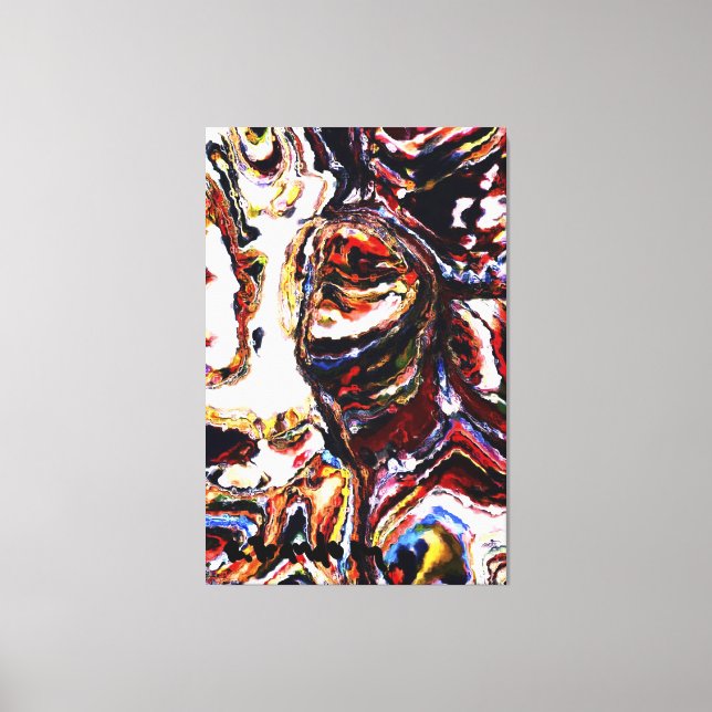 "Tittar upp" Gallery Wrapped Canvas Painting (Framsida)