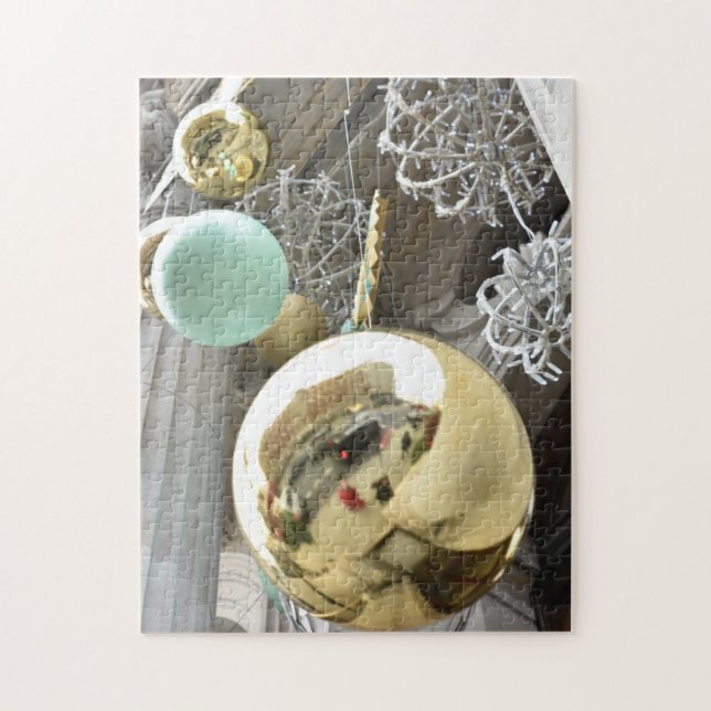 Tittar upp, Jul Bollar, Knightsbridge, London Pussel (Vertikal)