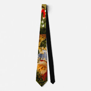 Tittar upp Julgran Neck Tie Slips