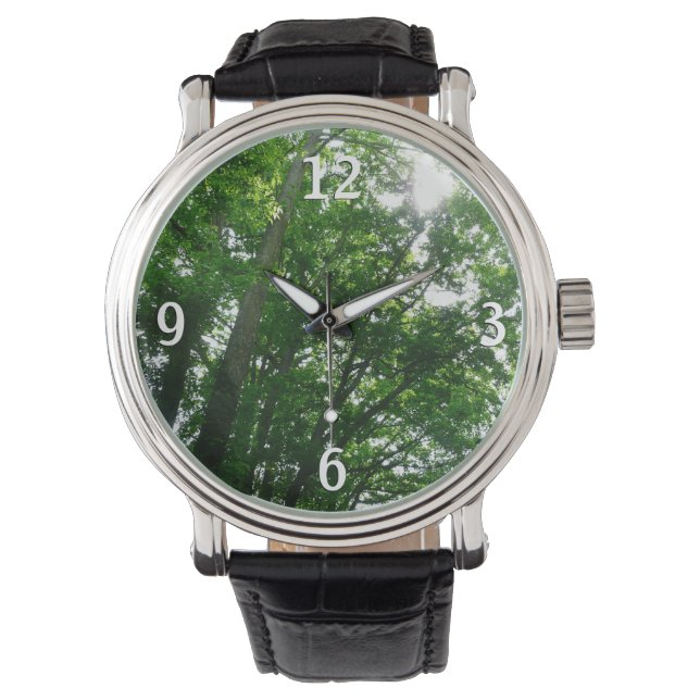 Tittar upp till sommaren Träd Armbandsur (Framsida)