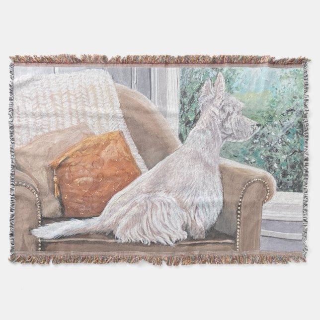 Tittar ut ett fönster filt (Framsidan)